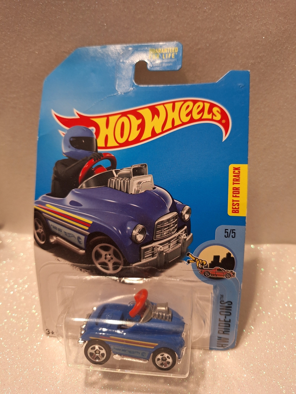 Hot Wheels TREASURE HUNT TH HW Ride-Ons 5/5 Pedal Driver Best For Track Blue